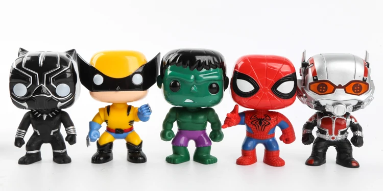 10 шт./лот фигурки героев Marvel мстители супергерой Железный человек спадернань