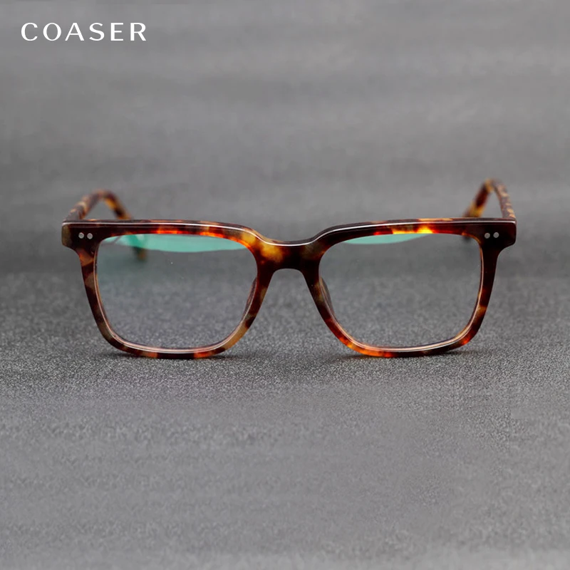 COASER очки, оправа, Ретро стиль, NDG-1-P, для женщин, мужчин, костюм, для чтения, компьютер, по рецепту, оптические очки, прозрачные линзы, ретро очки