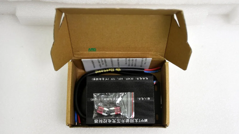 Солнечный контроллер заряда 10~ 400 Вт, DC12-50V boost до 48 В/60 в/72 в, ампер/напряжение двойной дисплей, для электрического велосипеда, трехколесный велосипед