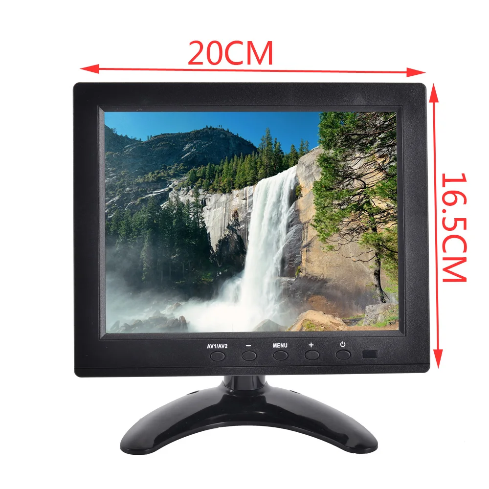 HD 8-дюймовый ЖК-экран с разрешением 800*600 автомобильный монитор VGA AV цифровой