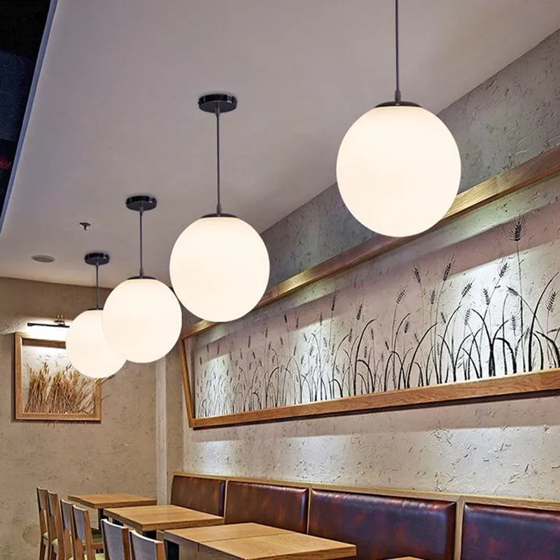 1 шт. простая люстра с одним стеклянным шариком креативная Персонализированная