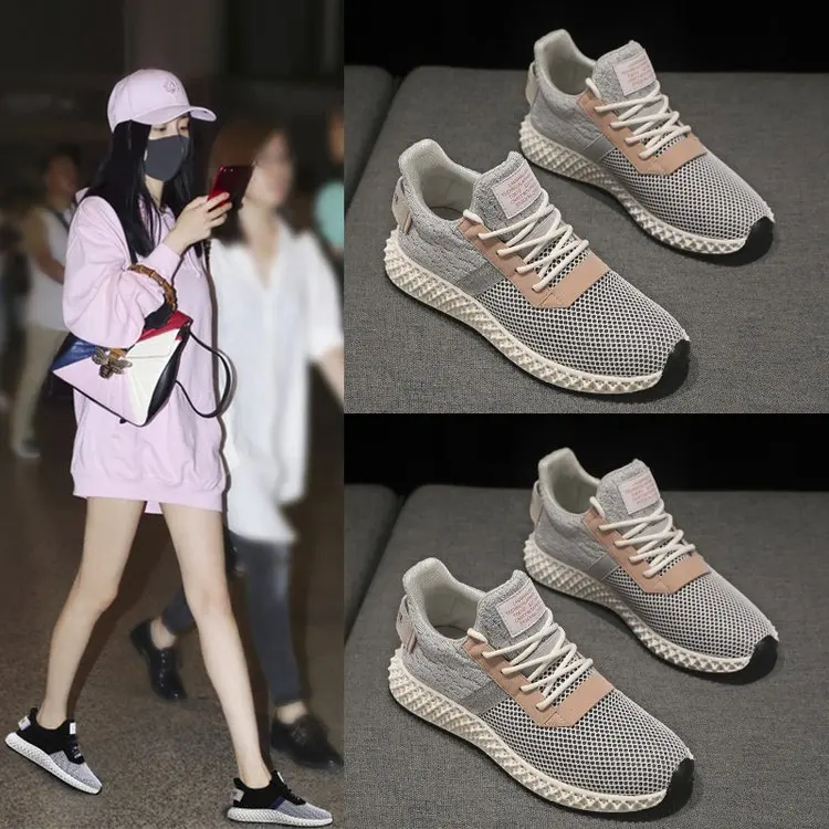 Летняя женская обувь коллекция 2019 года спортивная Женская дышащая из