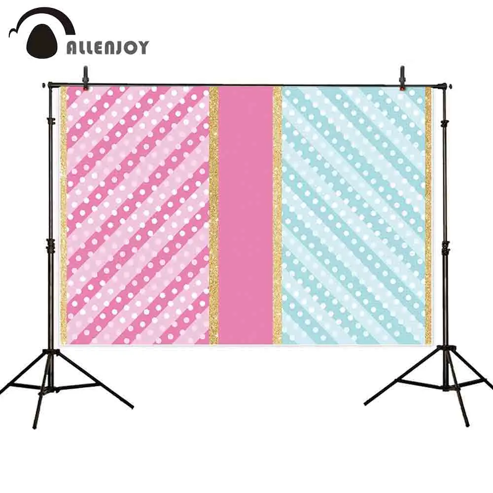 Allenjoy фон для фотосъемки с розовыми синими точками кукольная тема день рождения