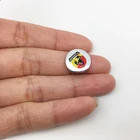 FTDF 5 шт. 14 мм автомобильные ключи, наклейки с логотипом для Abarth 500 124 для Fiat Punto Ducato Palio Bravo, аксессуары для стайлинга автомобиля