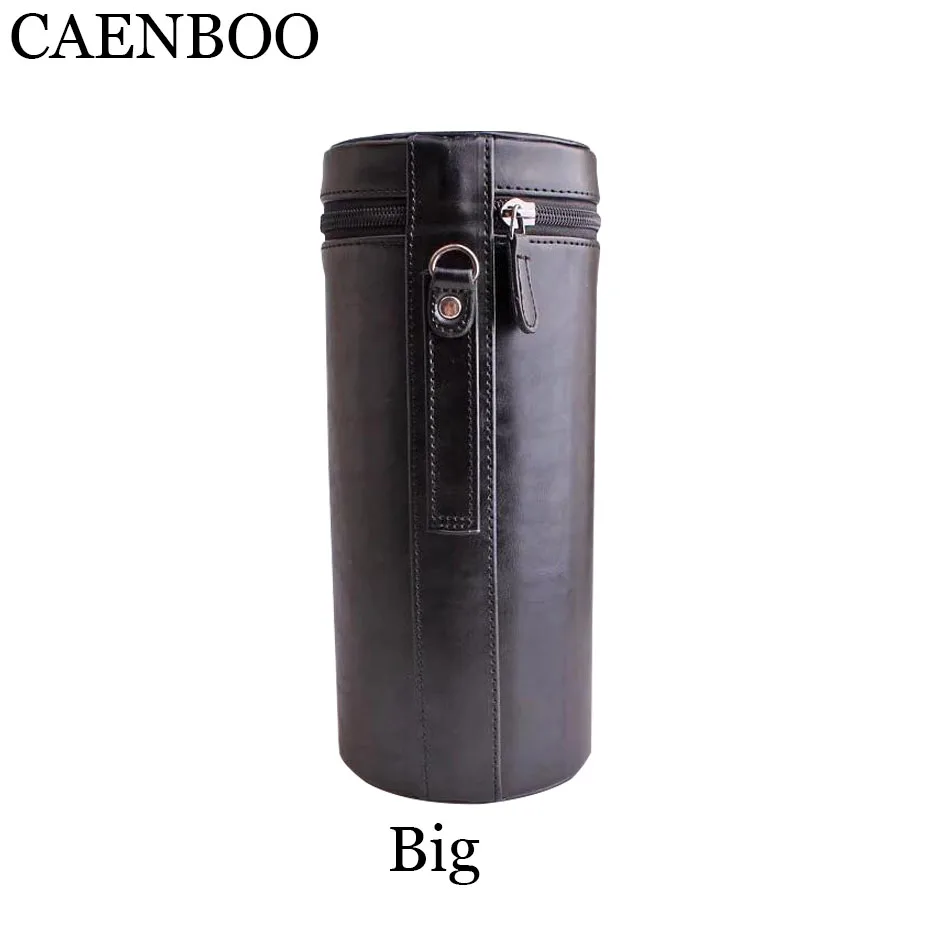 Black Big one Чехол для объектива CAENBOO в стиле ретро из искусственной кожи чехол для объектива Canon Nikon sony Pentax Fujifilm Tamron Sigma Чехол протектор Универсальный - Цвет: Black Big one