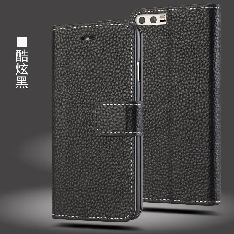 Чехол-Кошелек для Huawei P10 деловой чехол Hengneker из искусственной кожи + Поликарбонат
