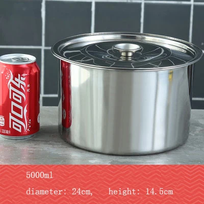 XMT-HOME миска из нержавеющей стали для приготовления пищи, толстое суповое горшочек с крышкой, мочевина, баночки для яиц, контейнер для масла для приправ, 1 шт