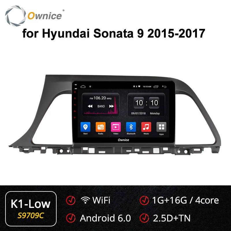 S9709 K1-Low Ownice Восьмиядерный Android 9,0 автомобильный dvd-плеер для hyundai Sonata Gen 9 LF k3 k5 k6 головное устройство 360 Panorama SPDIF - Цвет: S9709 K1-Low