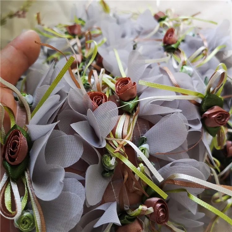 Кружевное платье из шифона с розой и рукавами 3 ярда высокое качество на подушки