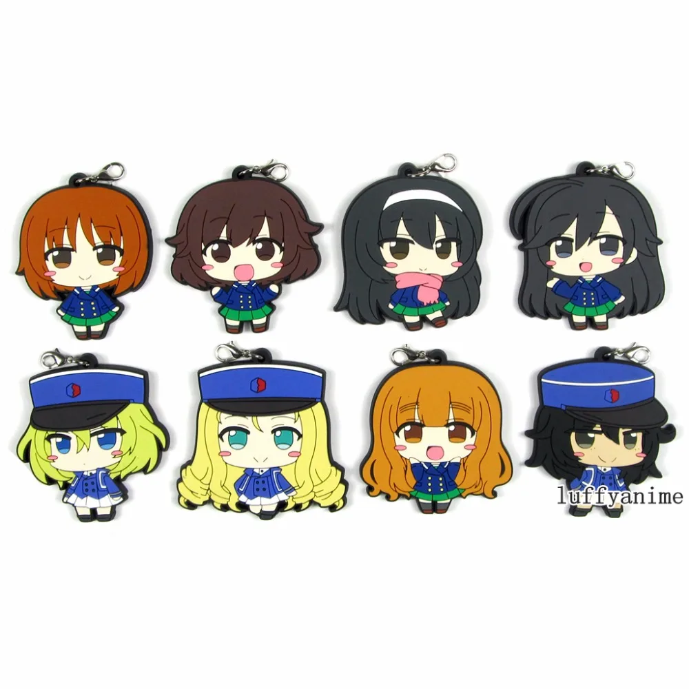 Girls und Panzer GIRLS and PANZER резиновая подвеска Oshida мультфильм аниме экшн игрушка фигурки