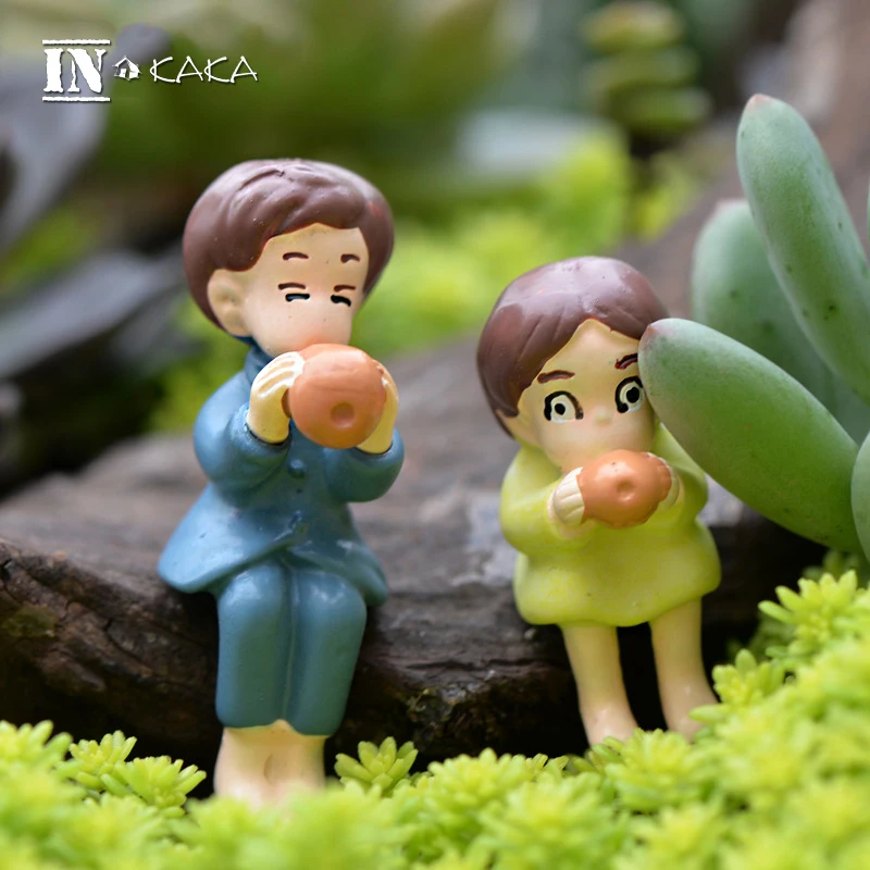 

Cute Anime Totoro Set Micro Garden Landscape Decoration Lawn Ornaments Figures Desktop Toys DIY Accessories