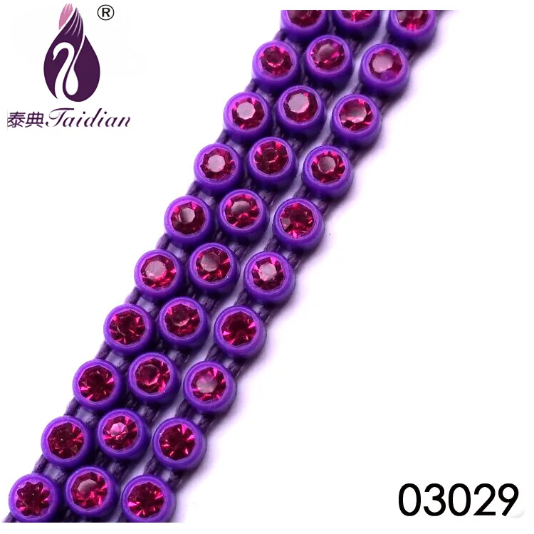 83029 Taidian Rhinestone banding SS8 для ручной работы Бисероплетение 3,0 мм каменная цепь 10 ярдов каждая карта - Цвет: 83029