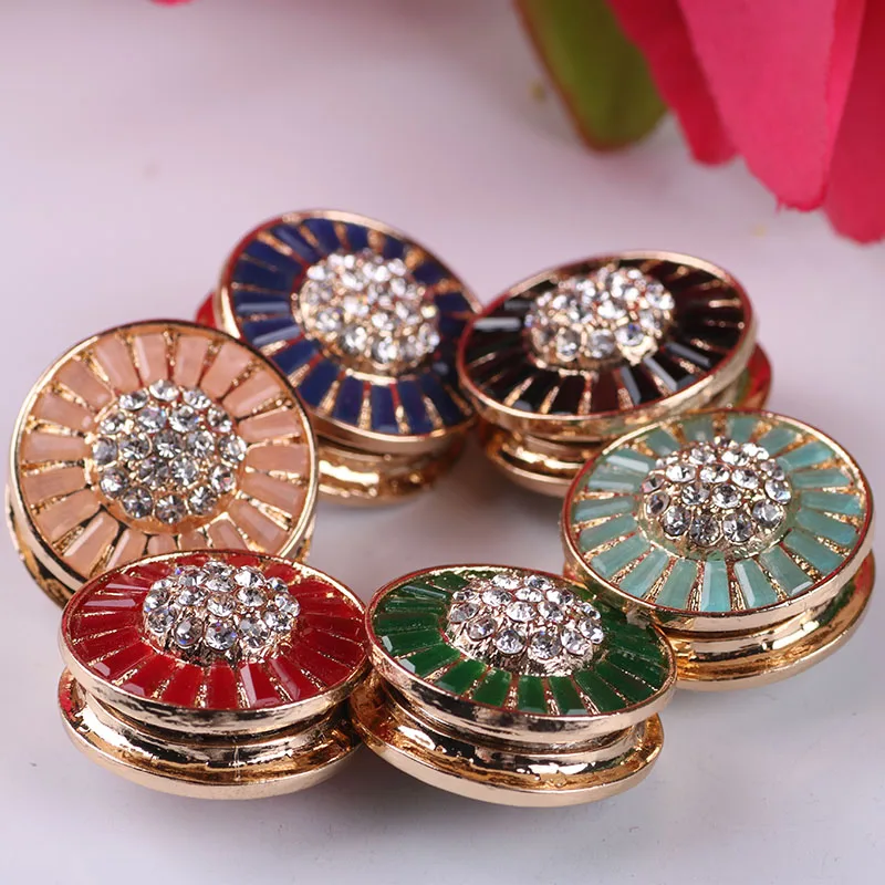 12 шт. брошь в виде цветка с кристаллами | Украшения и аксессуары