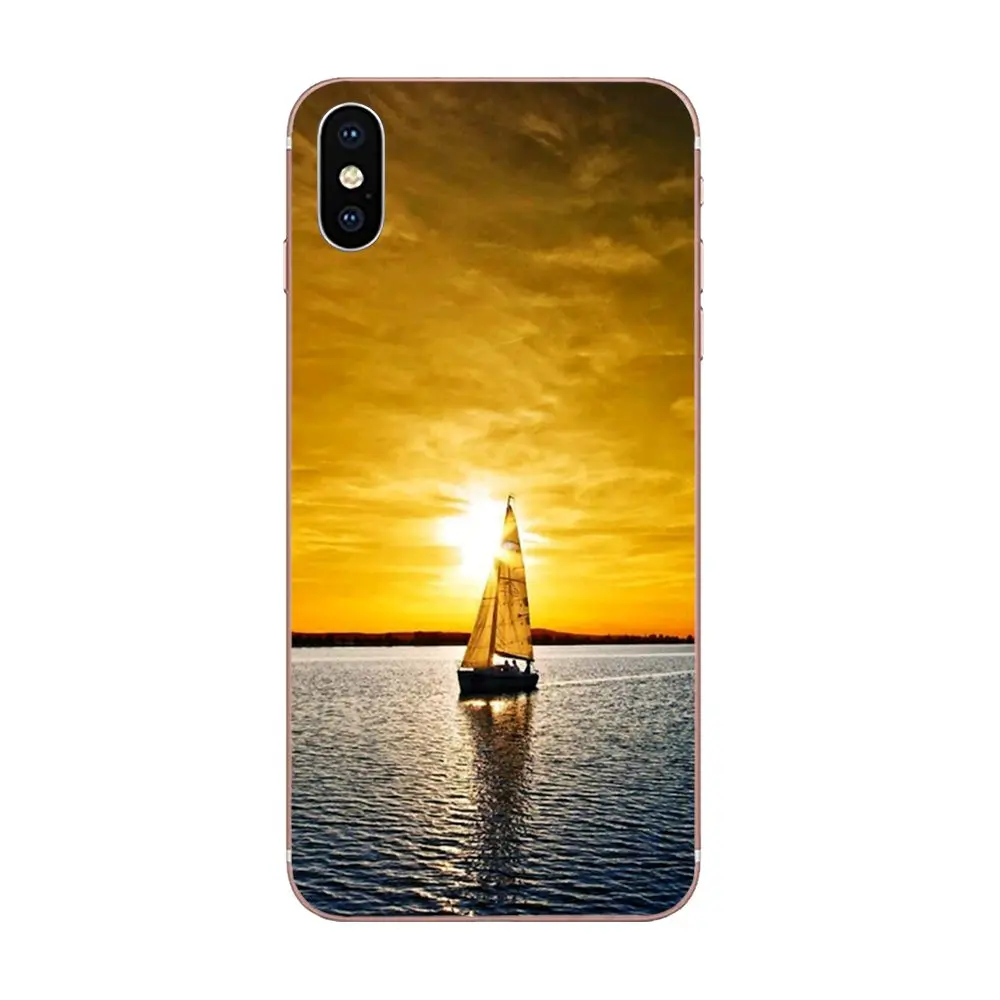 Мягкий чехол из ТПУ с рисунком для телефона дорожный пейзаж Apple IPhone X XS Max XR 4 4s 5 5C 5S