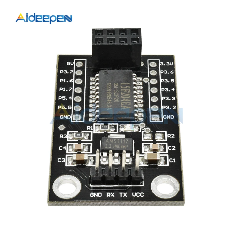 Плата разработки STC15F204 NRF24L01 интерфейс UART плата беспроводного драйвера STC15F204EA