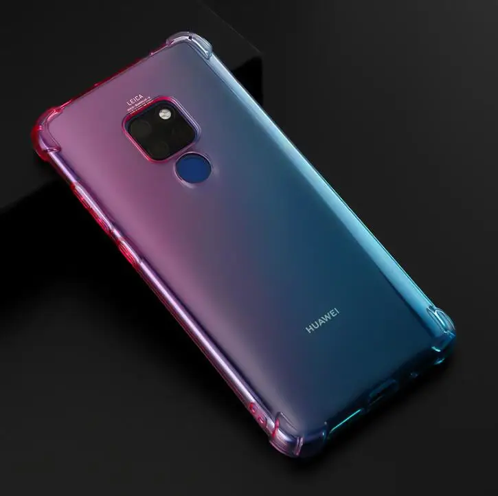Прозрачная силиконовая Мягкая задняя крышка Huawei Mate 20 Nature Discoloration для 30 pro lite 20X Case