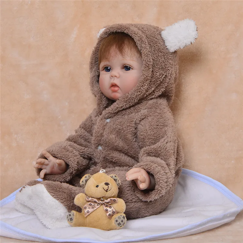 Reborn Baby Doll Мягкие силиконовые мягкие детские плюшевые игрушки для детей подарок