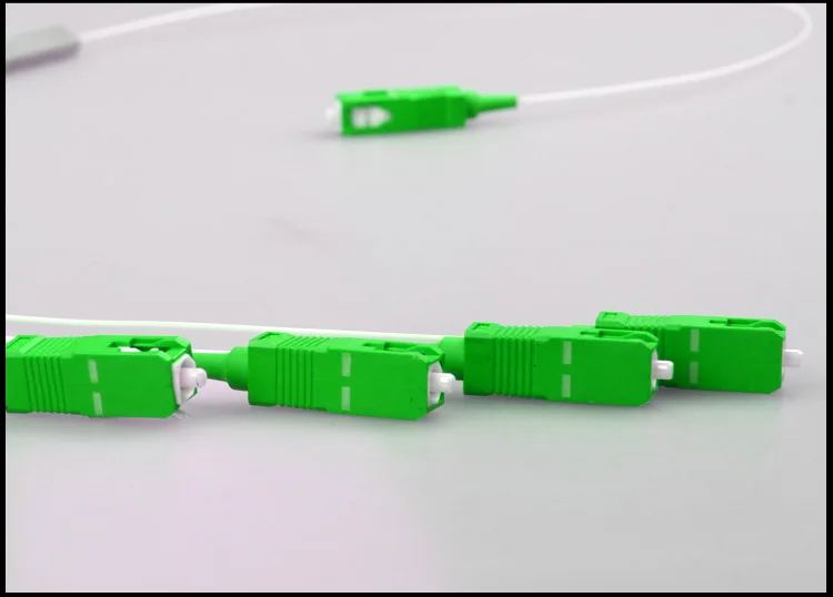 5 шт. волоконно-оптический разделитель plc SC APC 1: 4 мини-стальная трубка Тип 1x4 0,9 мм волокна Opitc сплиттер SC/APC разъем