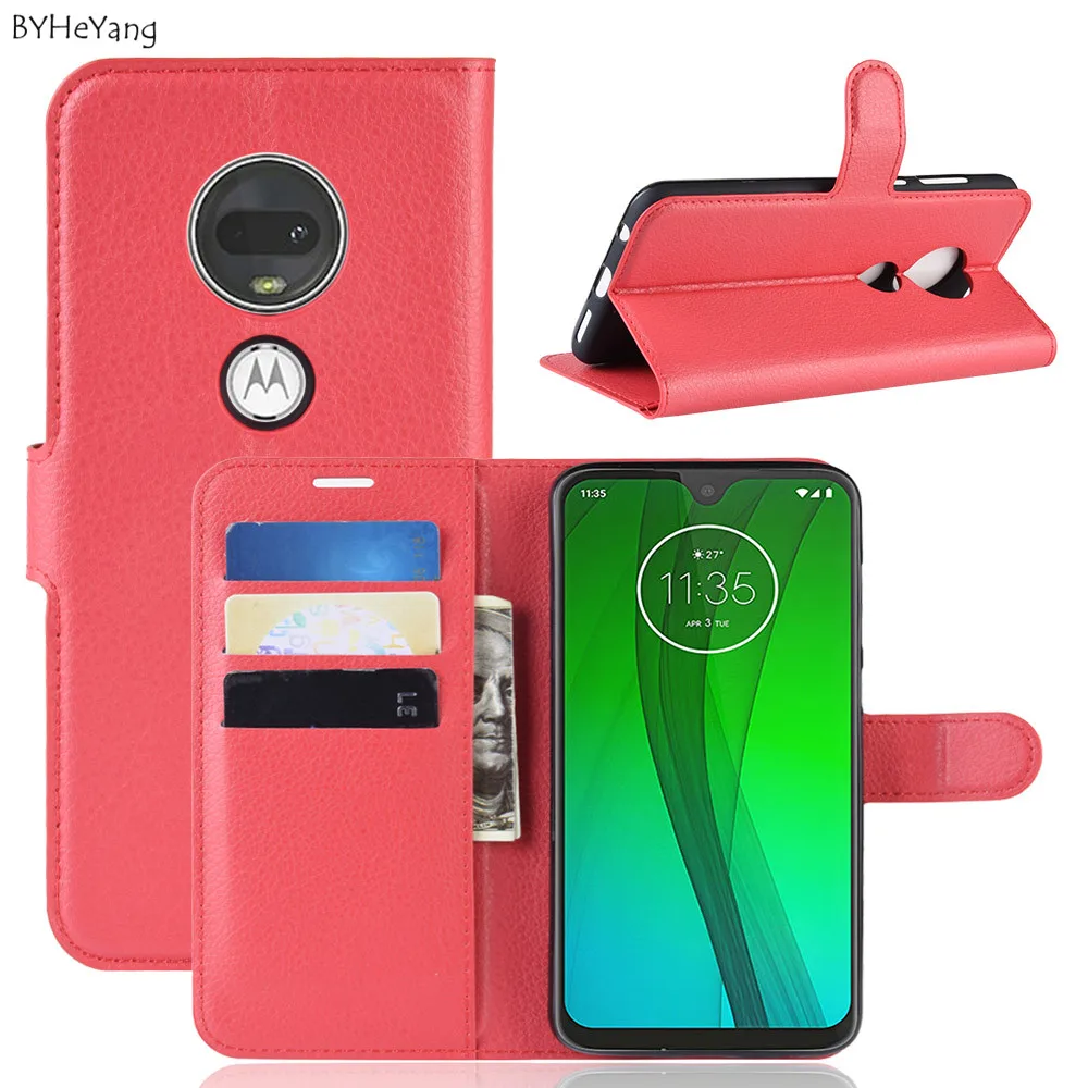 For Motorola Moto G7 Case Luxury Flip PU Leather Card Slots Wallet Stand ShockProof Cover fit Plus G7+ Book | Мобильные телефоны и