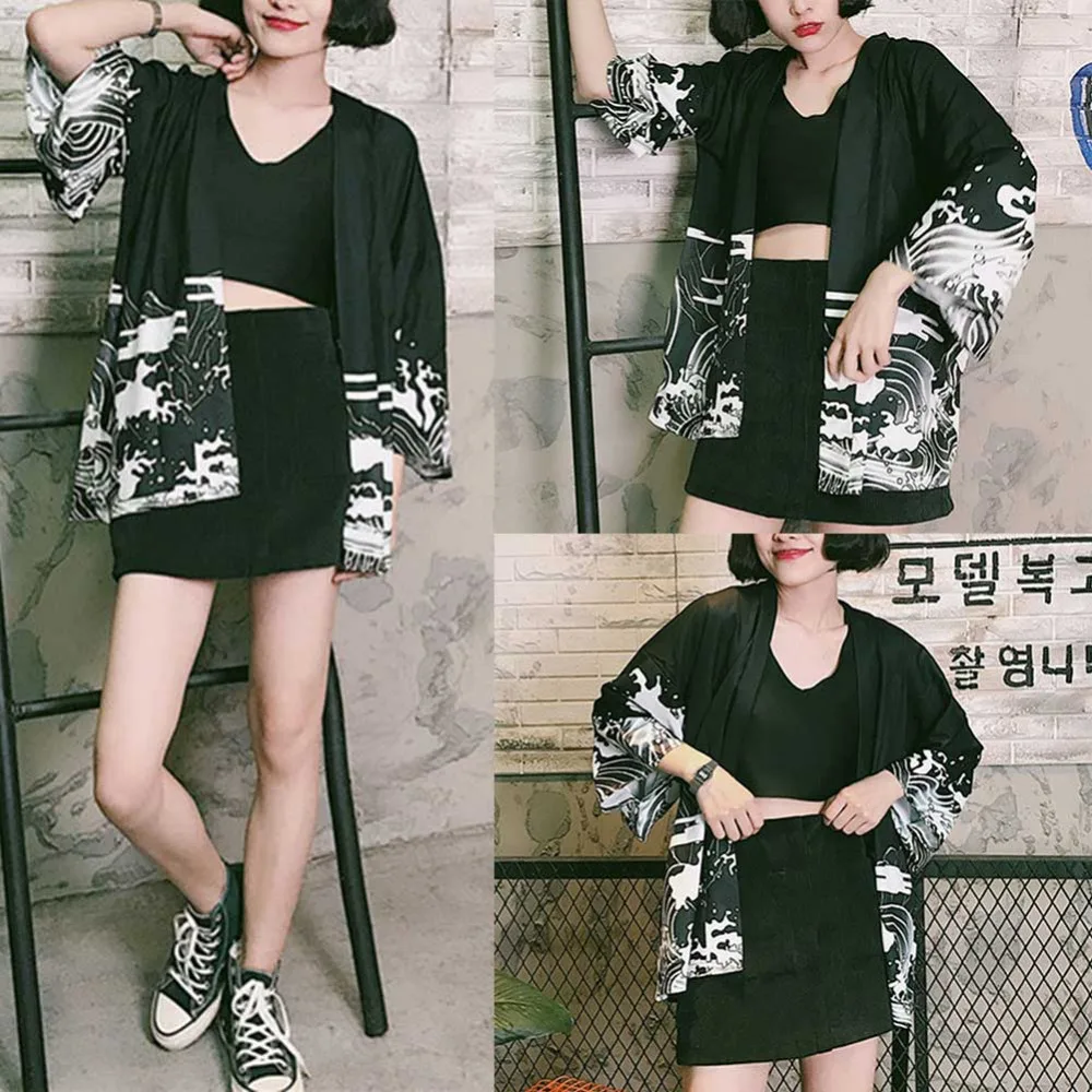 Febelle New Women Casual Loose Long Sleeve Sun Protection Print Knitted Tops Cardigan Cool Thin Outwear Coat Top Clothes#278810 | Женская