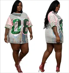 Греческая модная сексуальная женская рубашка с принтом номер 8, женские летние блестящие футболки с блестками в стиле хип-хоп Sorority number 08, футболки