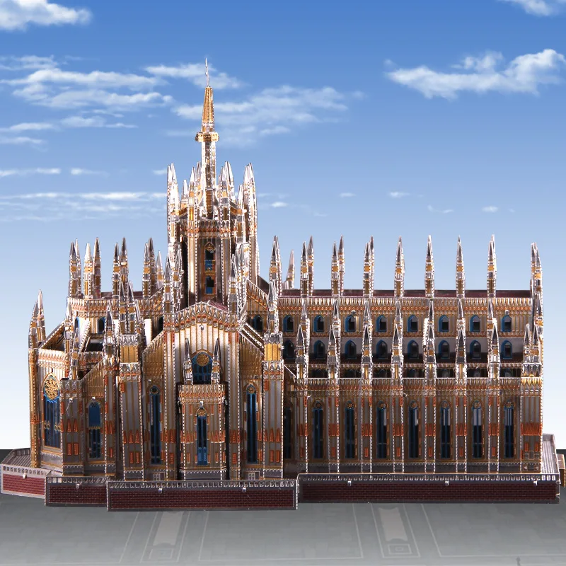 Металлическая 3D головоломка Microworld Миланского собора строительная модель сделай