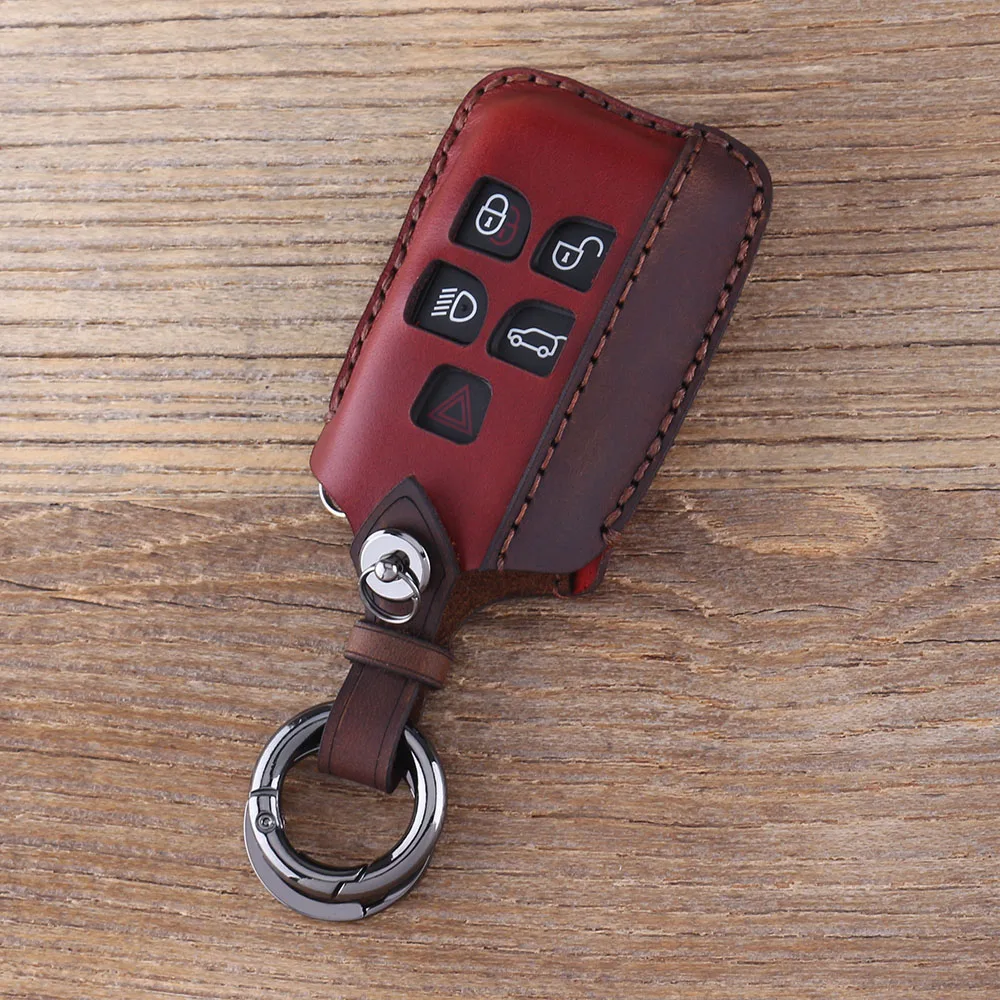Чехол для ключей KEYYOU, брелок для ключей от автомобиля, брелок для Land Rover Range Rover Evoque, чехол для ключей с 4 5 кнопками, кожаный чехол для ключей - Количество кнопок: Color 4