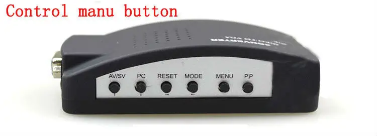 ТВ DVD AV композитный RCA S-видео к VGA монитору ПК видео адаптер преобразователь