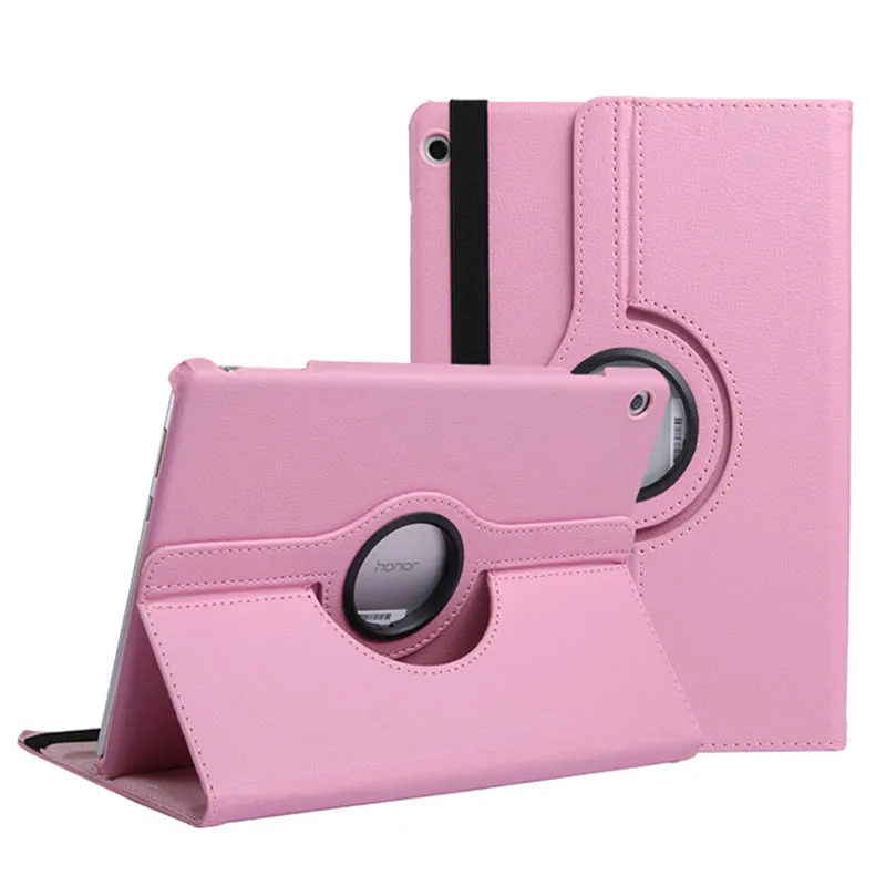 

360 Rotating Case for Huawei MediaPad T5 10.1 Stand Cover PU Leather Case for Huawei MediaPad T5 10.1 AGS2-W09/L09/L03/W19 Cases