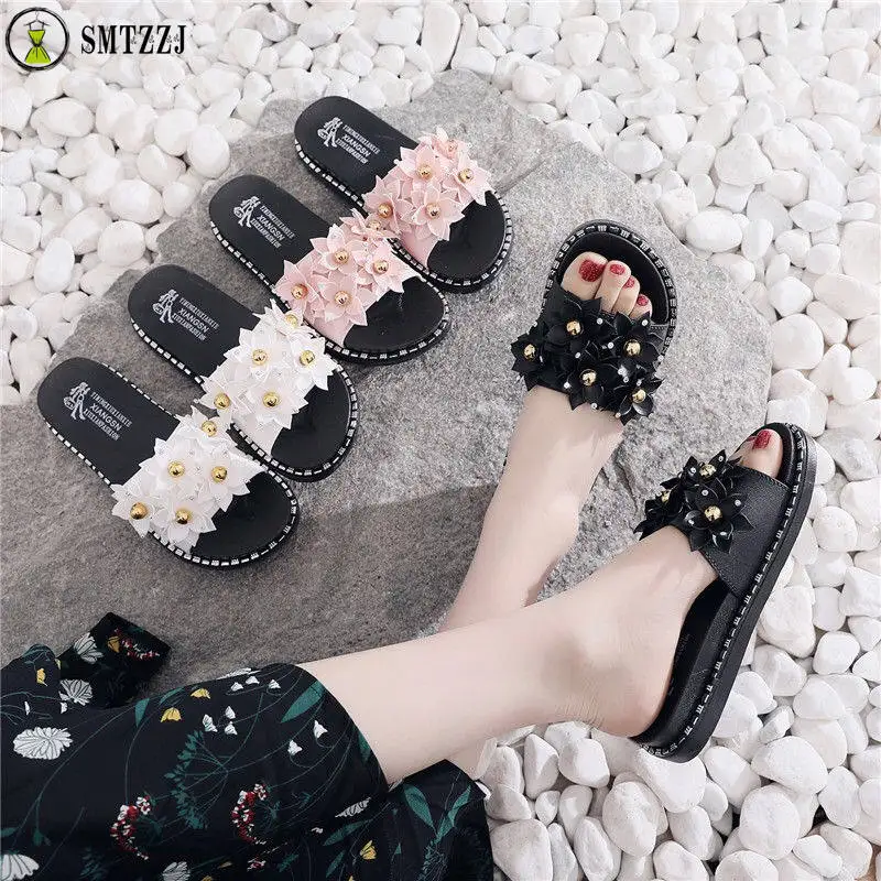 SMTZZJ роскошные летние пляжные тапки для ванной комнаты домашняя женская обувь