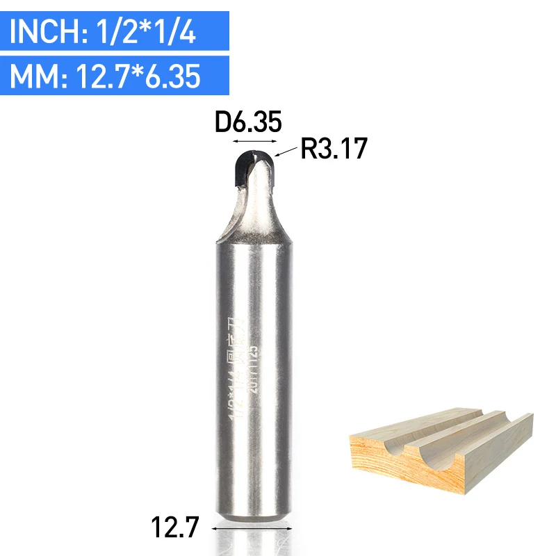 Y01801 Tideway 1 шт. алмазный круглый бокс маршрутизатор бит PCD CVD покрытие фрезы с головкой резак инструменты для дерева 1/2 хвостовик круглый нос Биты - Длина режущей кромки: Y01801