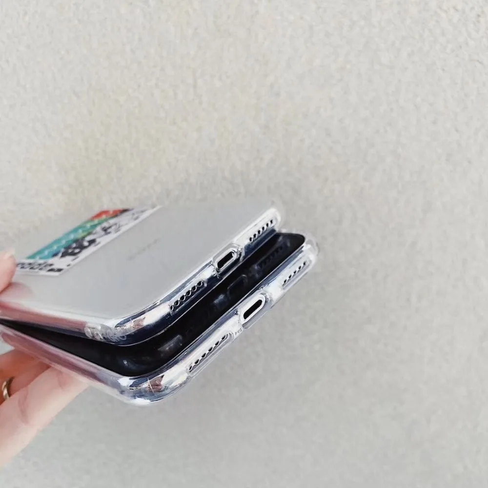 Индивидуальность популярный дизайн прозрачный чехол из ТПУ для iPhone 6 6s 7 8 plus
