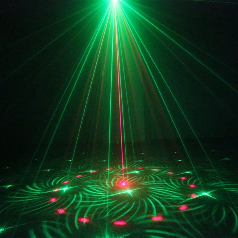 Светодиодный сценический светильник ZjRight 24 шаблона лазерная проекция ИК пульт