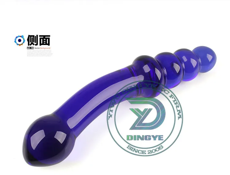 Длинный двойной Кристальный стеклянный фаллоимитатор взрослые интимные игрушки