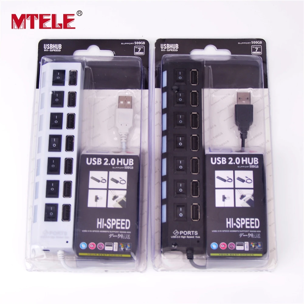 MTELE Высокое качество 7 USB розетки небольшой Разветвитель переключатель и батарейный блок с Usb портом для Светодиодный светильник Up Kit модель здания