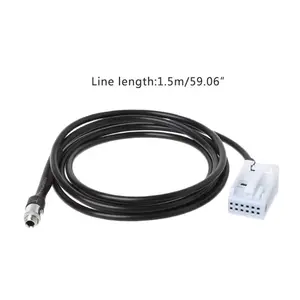 Аудиокабель для Peugeot 307 308 407 408 507, 3,5 мм, RD4 стерео AUX адаптер, автомобильные кабели, адаптеры, розетки