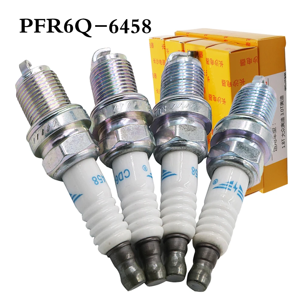 DS 4x иридиевая автомобильная свеча зажигания PFR6Q 6458 для Volkswagen VW Bora CC Passat Audi A4 A4L A6 Skoda