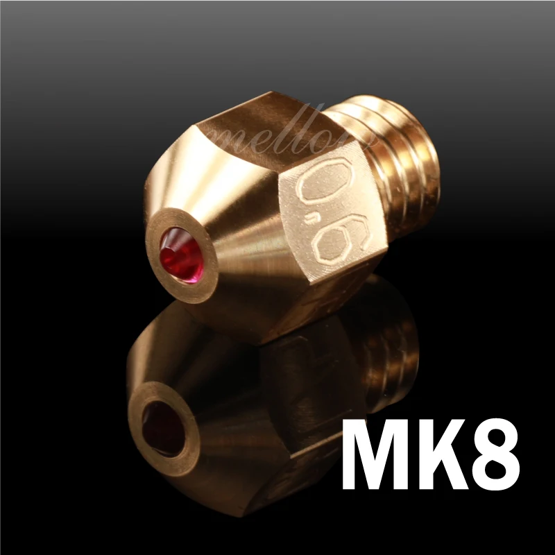 MK8 Mellow High Temperature 3d Printer NF-v6/mk10/mk8 Ruby Nozzle For Flashforge Micro Swiss Cr10 Mk8 E3d V6 Hotend - Цвет: MK8