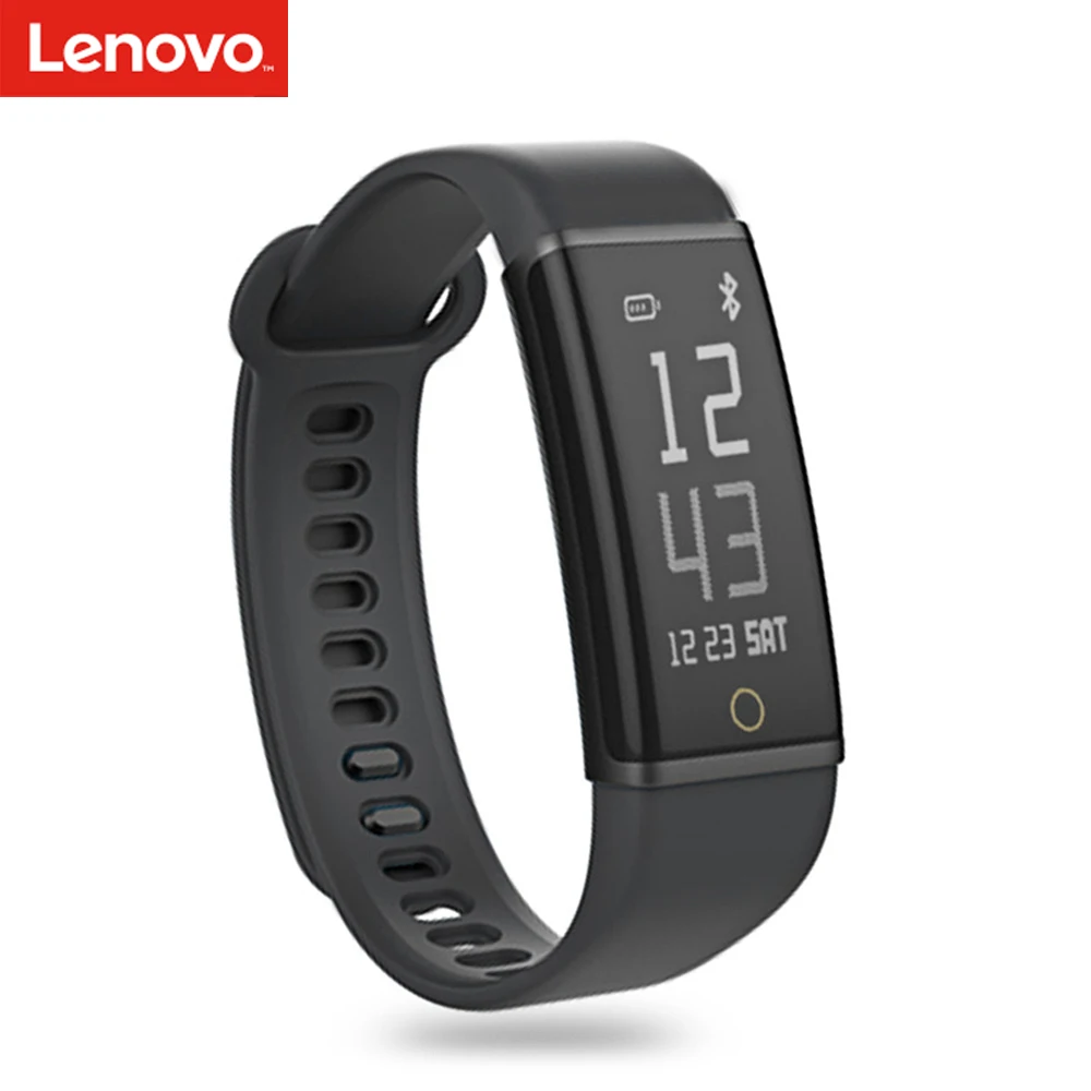 Смарт-браслет Lenovo Cardio Plus с Bluetooth 4 2 и OLED-экраном влагозащита IP68 пульсометр Шагомер