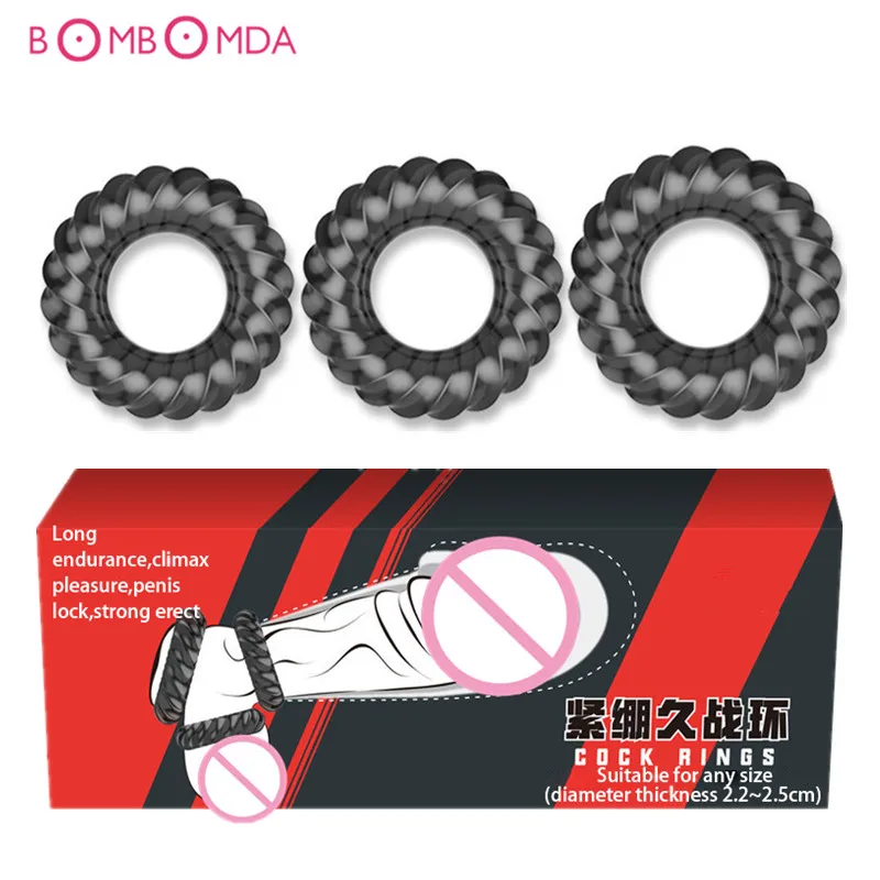 3pcs/set Soft Male Scrotal Bound Penis Rings Scrotum Binding Chastity Device Lock Cock Ring Sex Toys For Men Delayed Ejaculation | Красота и