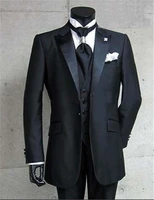 real photo custom groom tuxedos mens formal clothes business suit jacketpantstievesttrajes de novio hombre beach linen