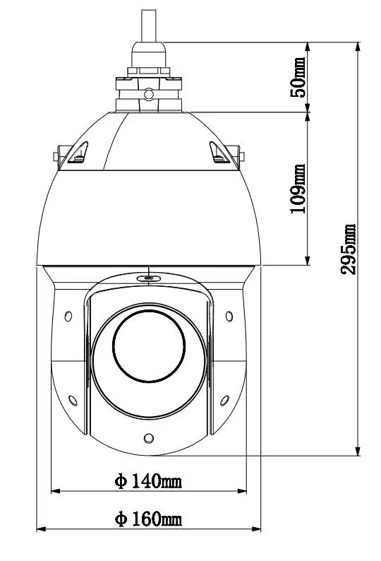 Dahua IP камера SD49412T-HN 4MP камера безопасности 12x IR PTZ сетевая камера