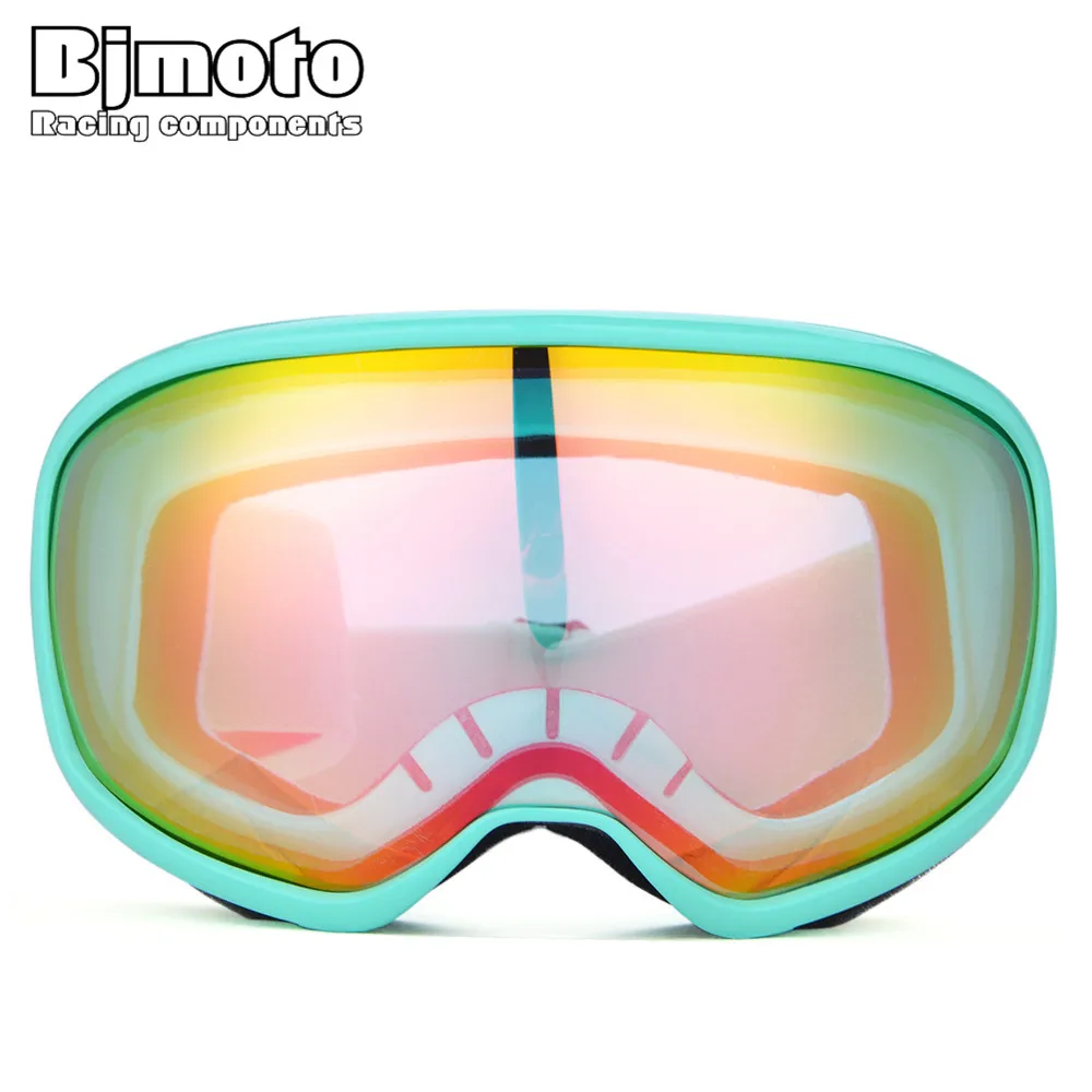

BJMOTO высокое качество лыжные очки уличные Спортивные UV400 Защита Анти-туман сноуборд лыжные очки для мужчин женщин сноуборд