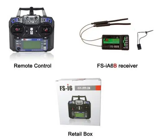 FS-i6 With iA6B FlySky FS-i6 2,4G 6CH AFHDS RC передатчик с FS-iA6 FS-iA6B приемником для самолета Heli UAV Мультикоптер Дрон - Цвет: FS-i6 With iA6B