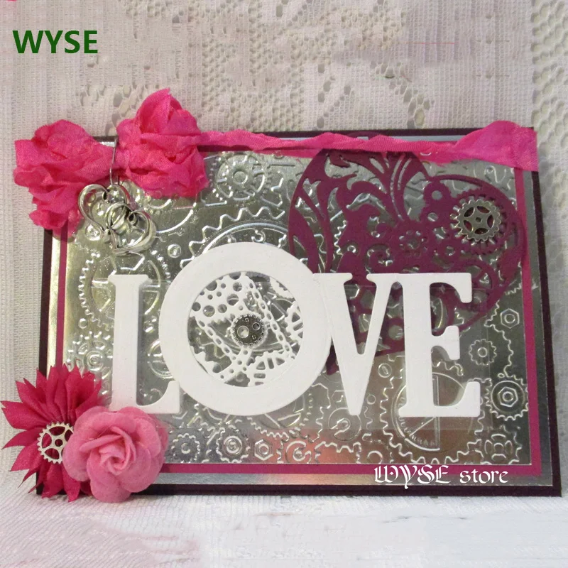 WYSE Dies стимпанк NOEL Love Bird Die Скрапбукинг слово Металл резка штампы для бумажных карт