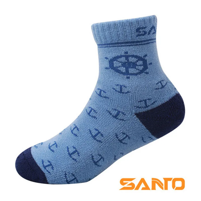 Детские спортивные носки (2 пары/Лот) Santa S073/S074 теплые детские из 50% Мериносовой