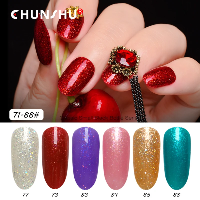Гель с перламутровыми блестками 8 мл 88 цветов УФ гель для ногтей лак высокое