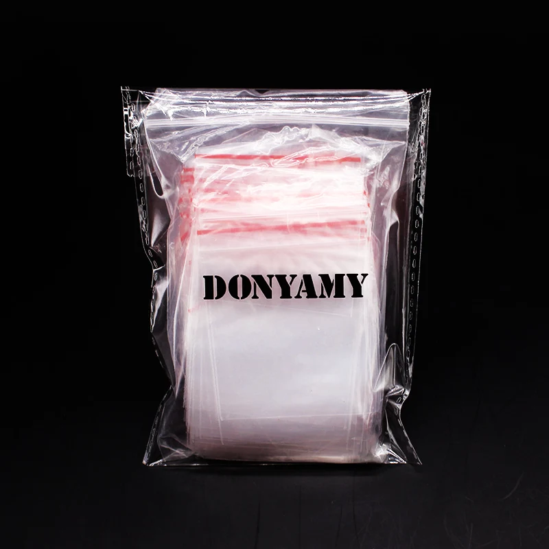 DONYAMY 100 шт. 4X6 см Закрывающиеся Пластиковые пакеты для хранения с