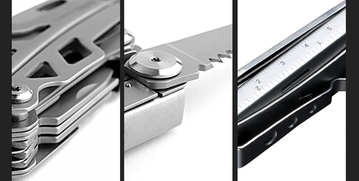 NEXTOOL Multitool, 16 in 1 Multi-Purpose Pocket Plier Kit Multi-Function Tool or Survival, Camping, Hunting(Silver
