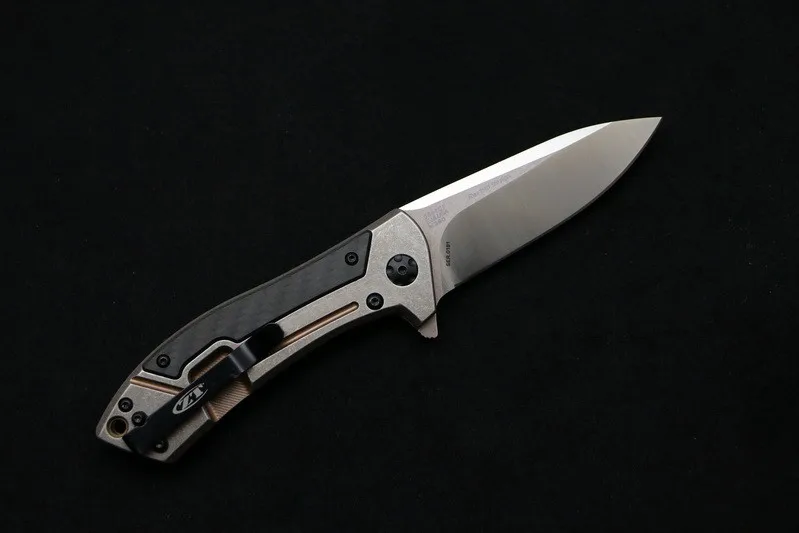 Новинка MIKER ZT0801CF шарикоподшипник складной нож D2 Титан углеродное волокно Кемпинг